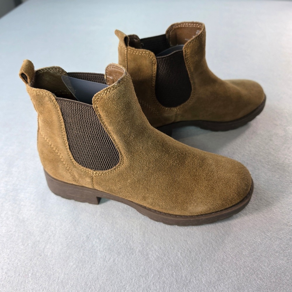 Bjorndal Brenna Women's 7 Tan Suede Leather Chelsea Ankle Boots Western Boho